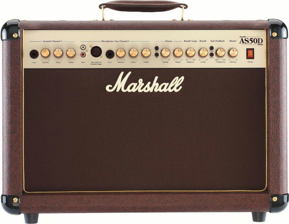 Marshall As50d Acoustic 2x8 50w - Combo voor elektrische gitaar - Main picture