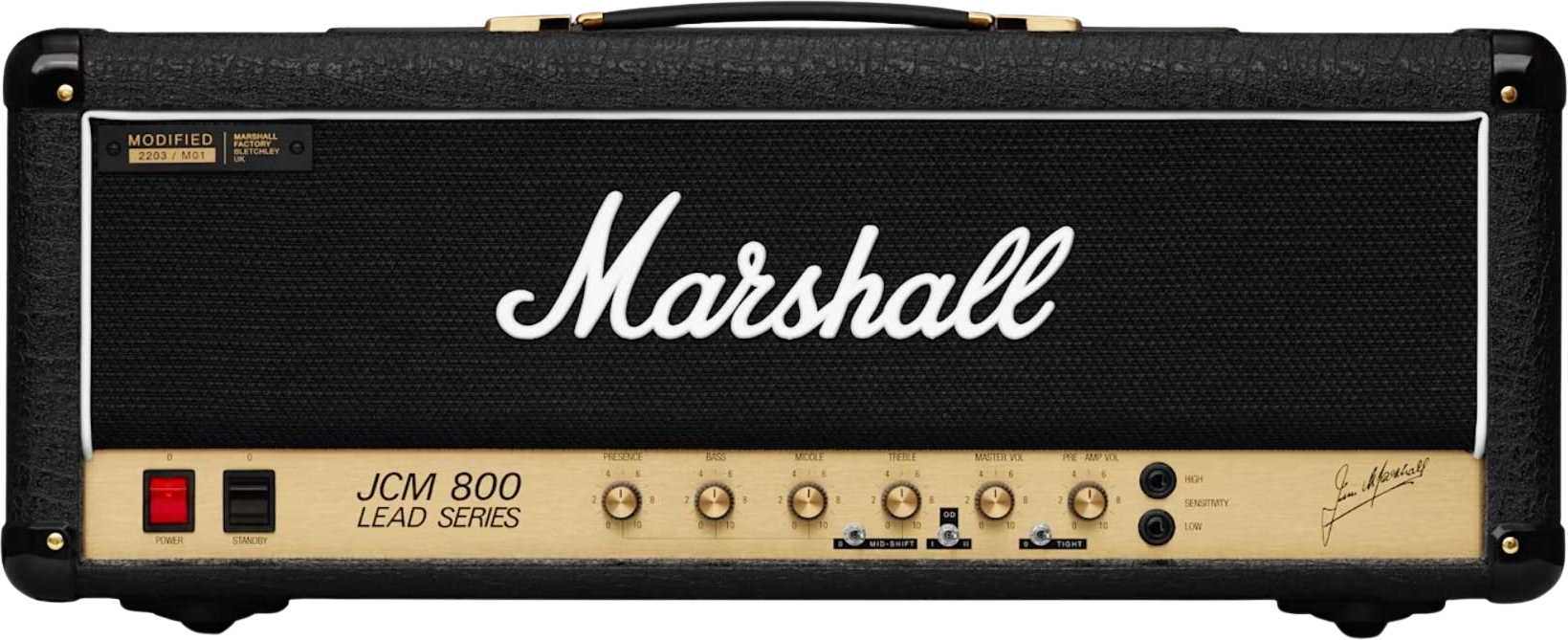 Marshall Jcm800 Modified 2203 100w El34 - Gitaarversterker top - Main picture