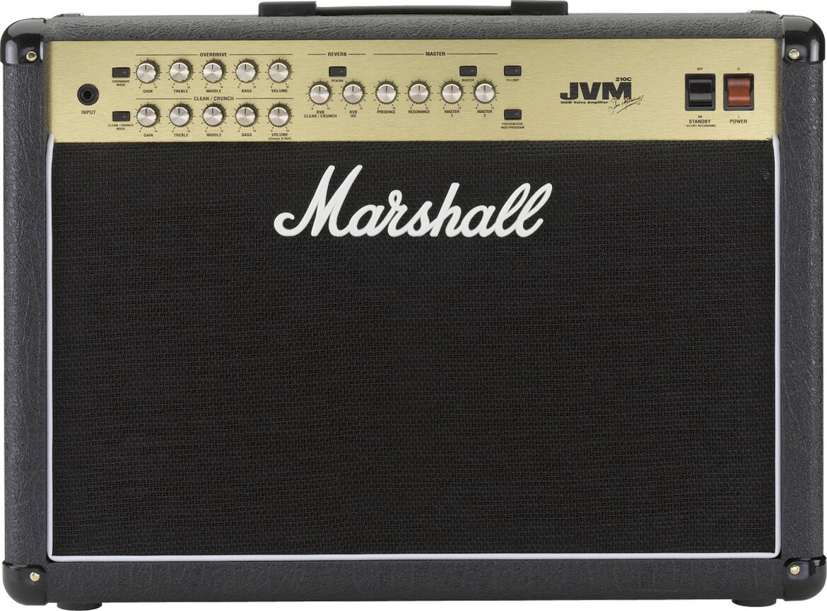 Marshall Jvm210c 100w 2x12 Black - Combo voor elektrische gitaar - Main picture