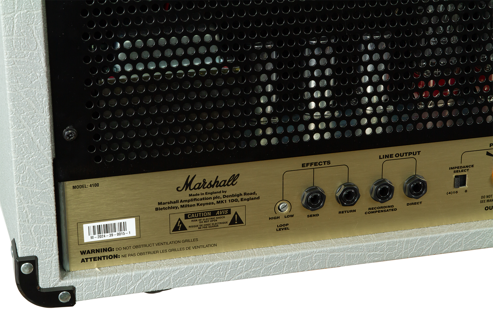 Marshall Jcm900 4100 Vintage Reissue Head 100w El34 Silver - Gitaarversterker top - Variation 6