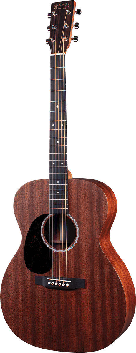 Martin 000-10e Road Tout Sapele Gaucher + Housse - Natural - Elektro-akoestische gitaar - Variation 1