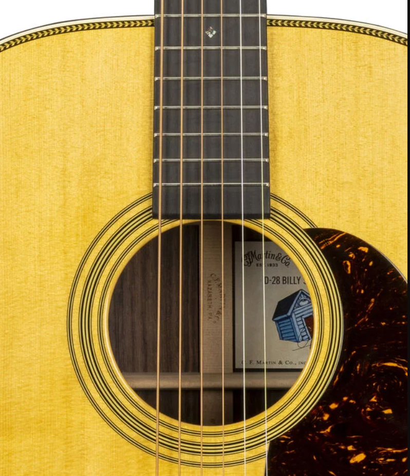 Martin Billy Strings D28 Dreadnought Epicea Palissandre Eb - Natural Antique Toner - Volksgitaar - Variation 2