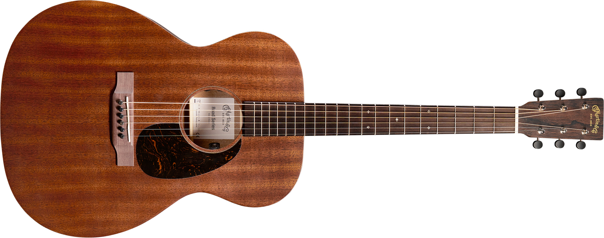 Martin 00010e Sapele Retro Road 000 Shsc Tout Sapele Eb - Dark Mahogany - Folk gitaar - Main picture