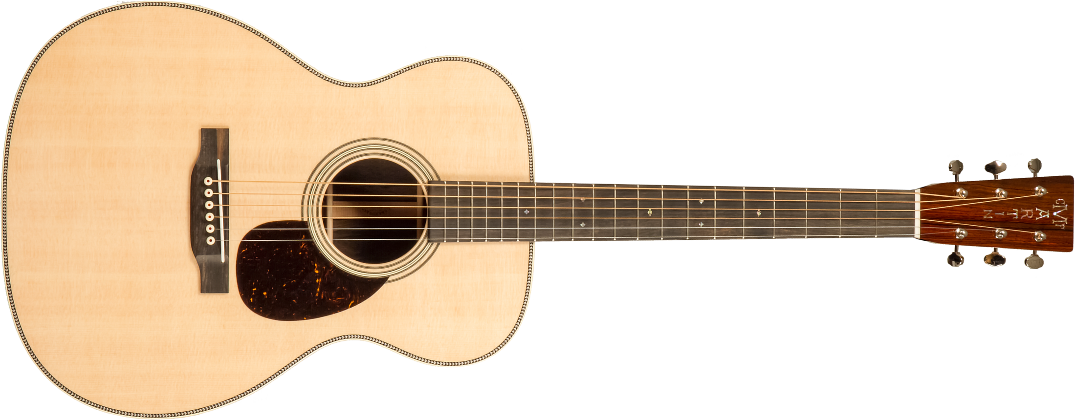 Martin Custom Shop Cs-om-c23035486 Orchestra Epicea Ziricote Eb #2819080 - Natural Clear - Volksgitaar - Main picture