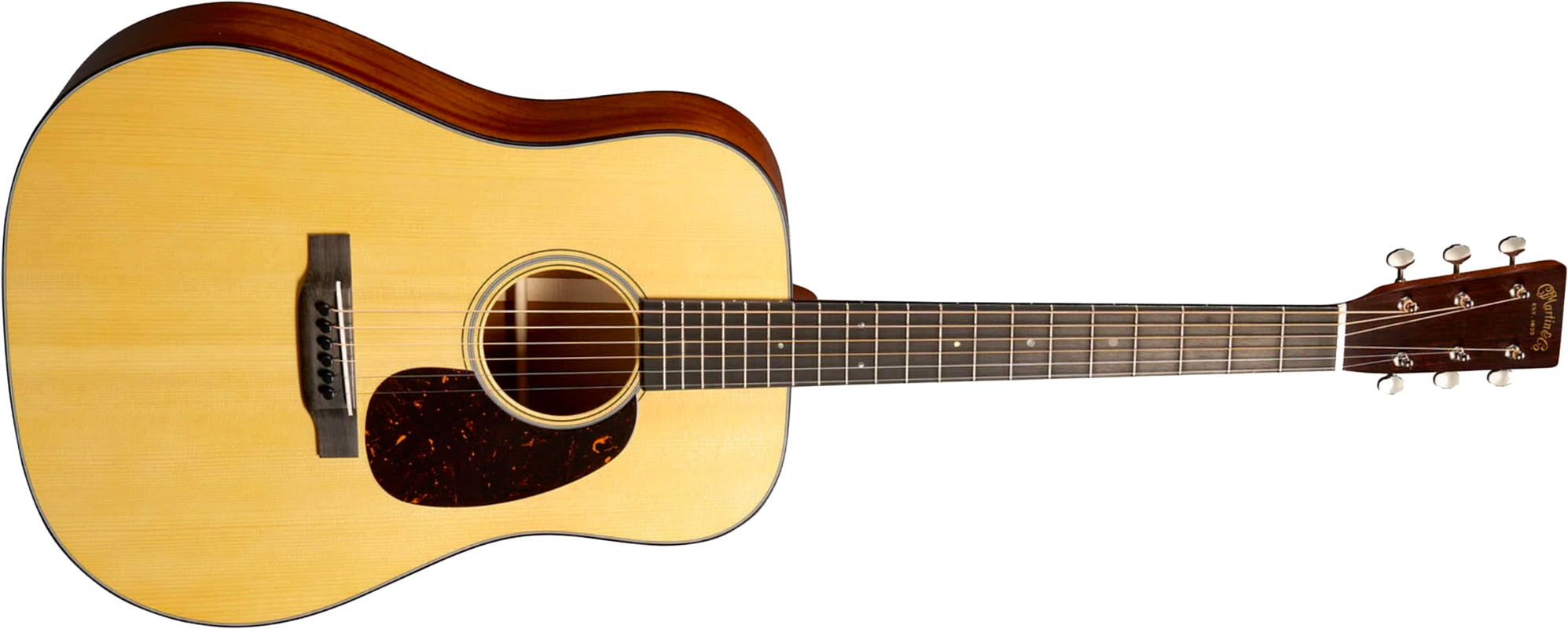 Martin Custom Shop Expert D18 1937 Sinker Mahogany Dreadnought Epicea Acajou Eb - Vintage Gloss Aging Toner - Folk gitaar - Main picture