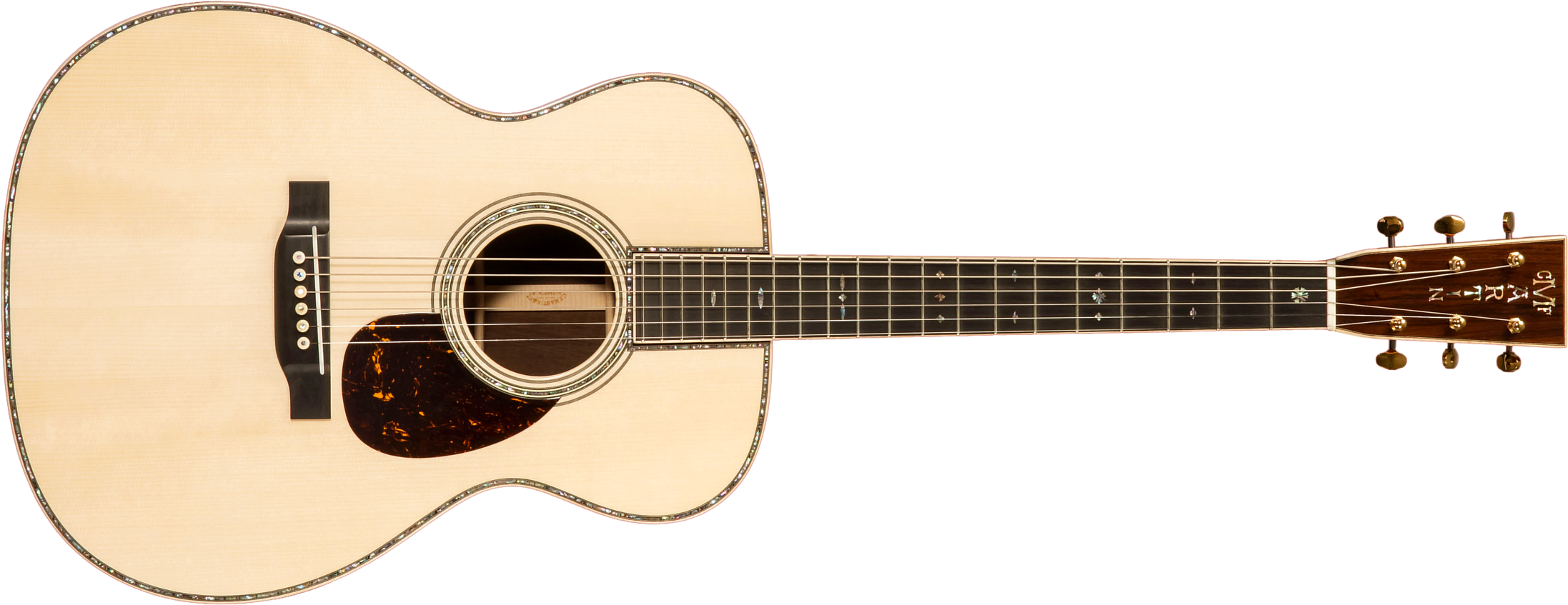 Martin Custom Shop Om45 Epicea Adirondack Palissandre Rio Eb #2814835 - Natural - Volksgitaar - Main picture