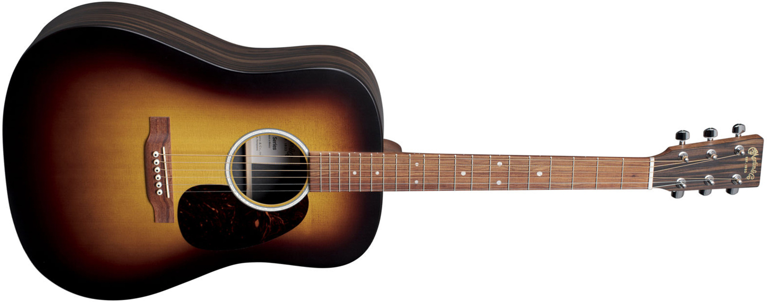 Martin D-x2e Burst Dreadnought Epicea Ebene Hpl - Sunburst - Elektro-akoestische gitaar - Main picture