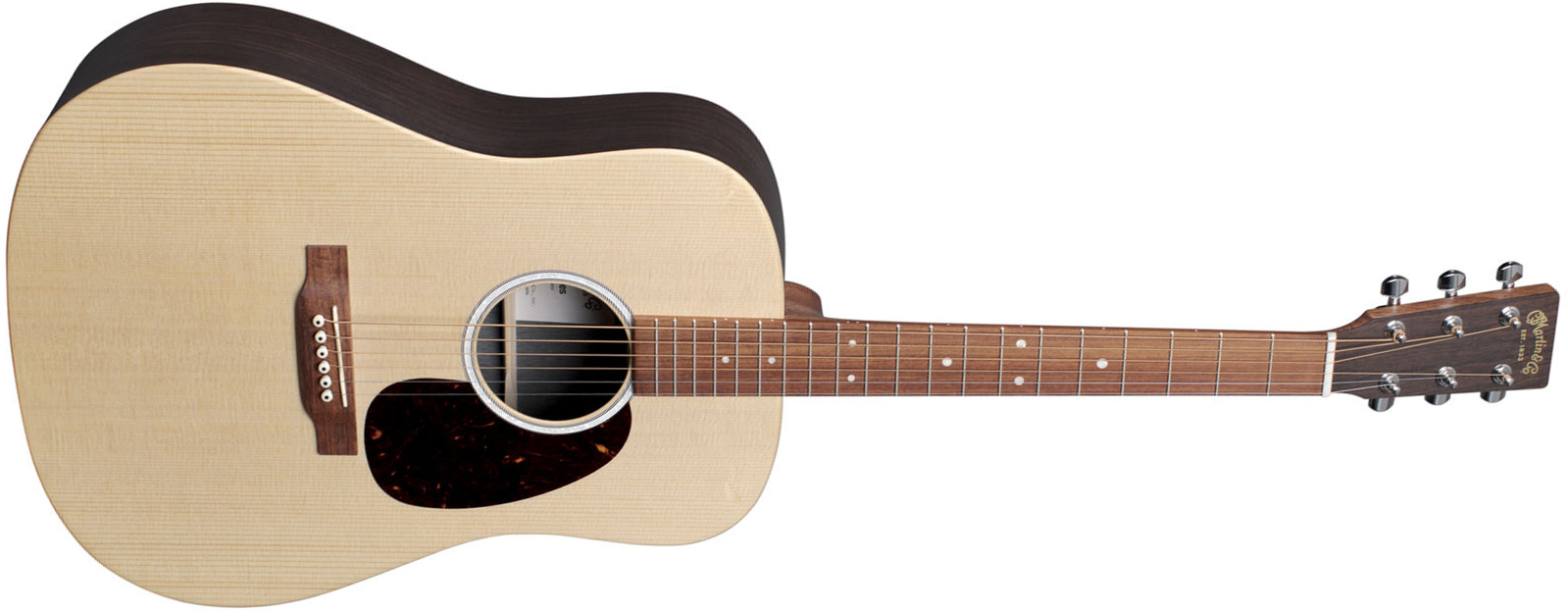 Martin D-x2e Rosewood Dreadnought Epicea Palissandre - Natural Satin - Elektro-akoestische gitaar - Main picture