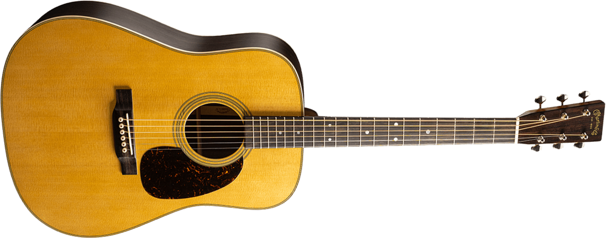 Martin D28 Standard Golden Era Epicea Palissandre Eb - Natural Satin - Volksgitaar - Main picture