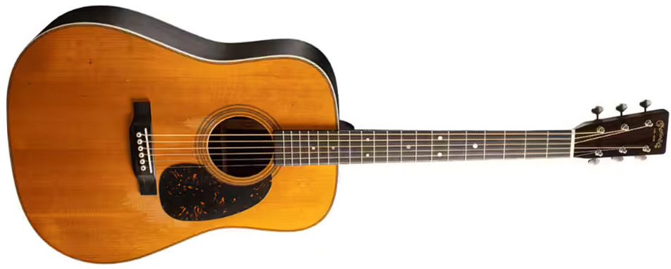 Martin D28 Street Legend Dreadnought Epicea Palissandre Eb - Natural Aged Satin - Volksgitaar - Main picture