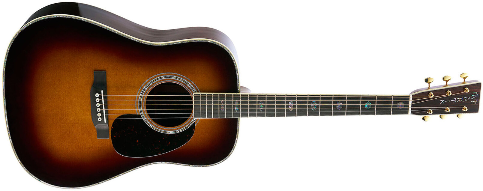 Martin D41 Standard Golden Era Dreadnought Epicea Palissandre Eb - 1935 Sunburst Gloss - Volksgitaar - Main picture