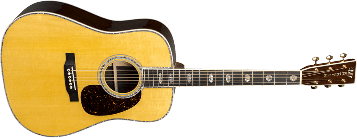 Martin D45 Standard Golden Era Dreadnought Epicea Palissandre Eb - Natural Gloss - Volksgitaar - Main picture