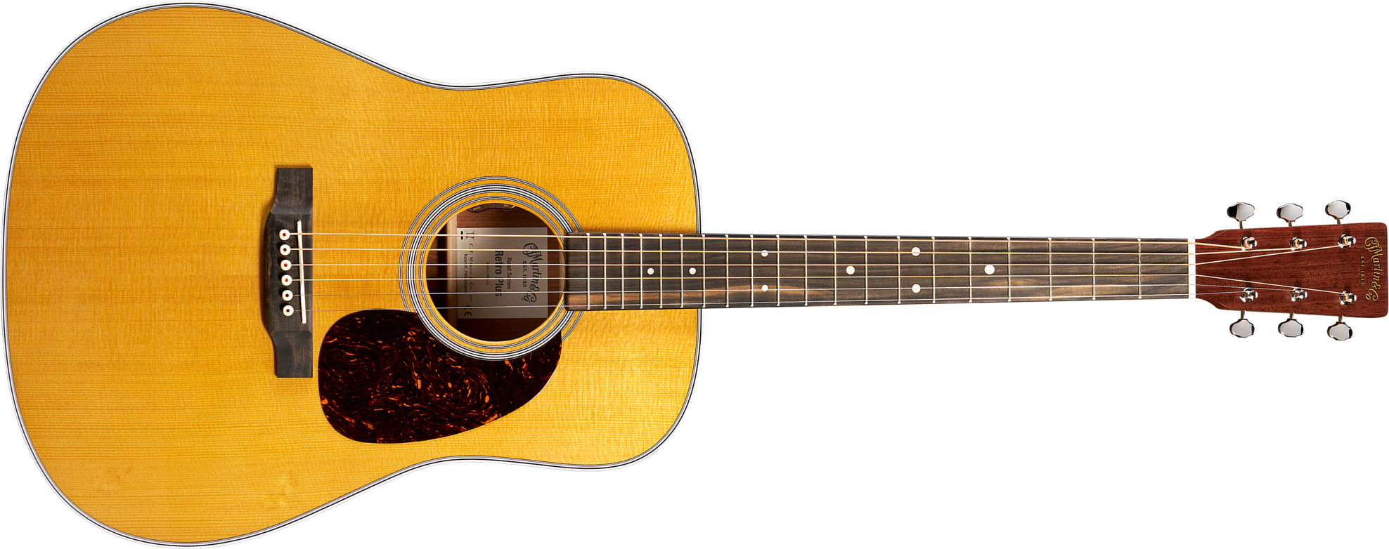 Martin De Retro Plus Road Epicea Granadillo Eb - Aging Toner - Folk gitaar - Main picture