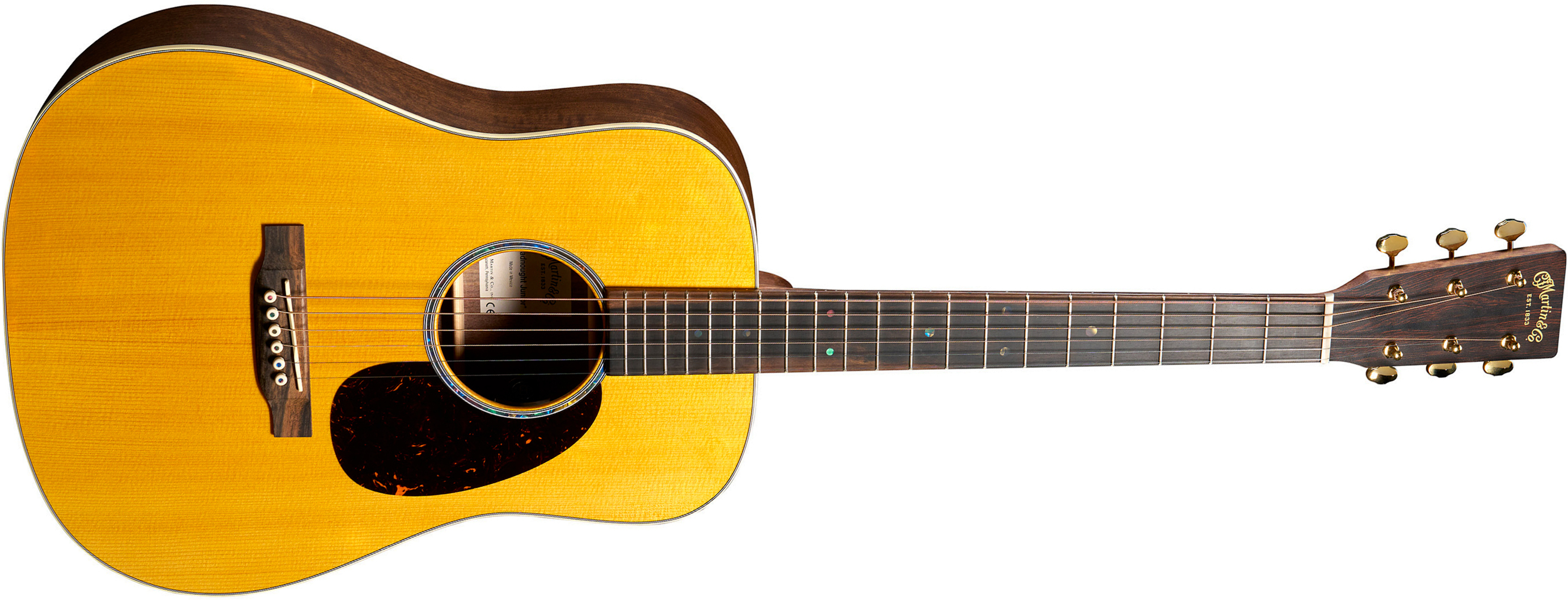 Martin Djre Walnut Junior Dreadnought 15/16 Epicea Noyer Ric - Natural Satin - Folk gitaar - Main picture