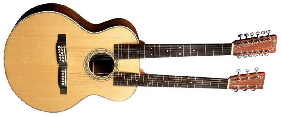 Martin Grand J28e Dn 6/12c Epicea Palissandre Eb - Natural Aging Toner - Folk gitaar - Main picture