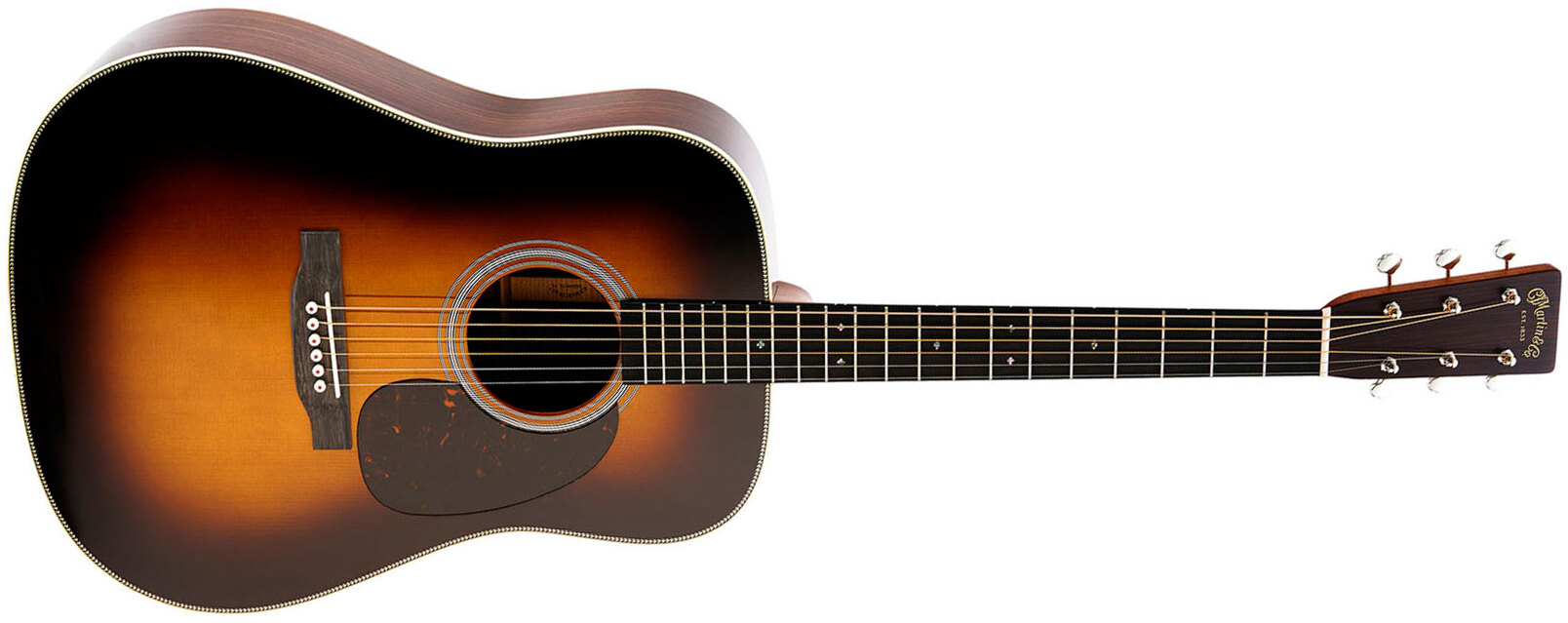 Martin Hd28 Standard Golden Era Dreadnought Epicea Palissandre Eb - 1935 Sunburst Gloss - Volksgitaar - Main picture