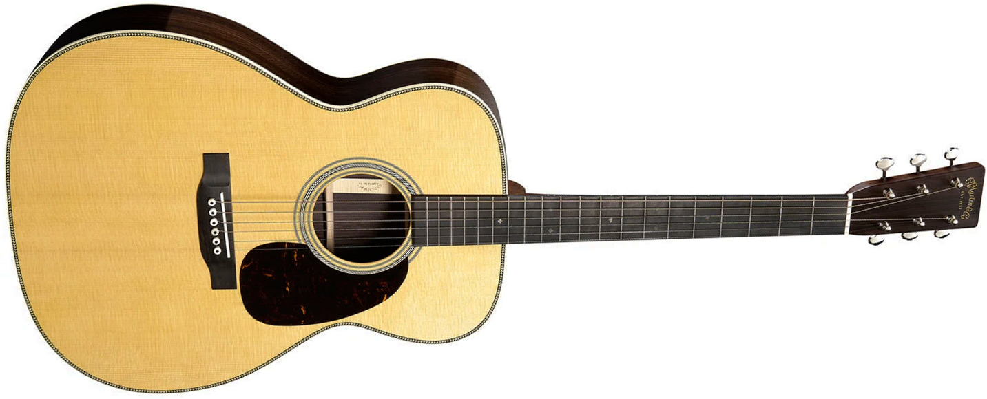 Martin M28 Standard 0000 Shsc Epicea Palissandre Eb - Natural Aging Toner - Folk gitaar - Main picture