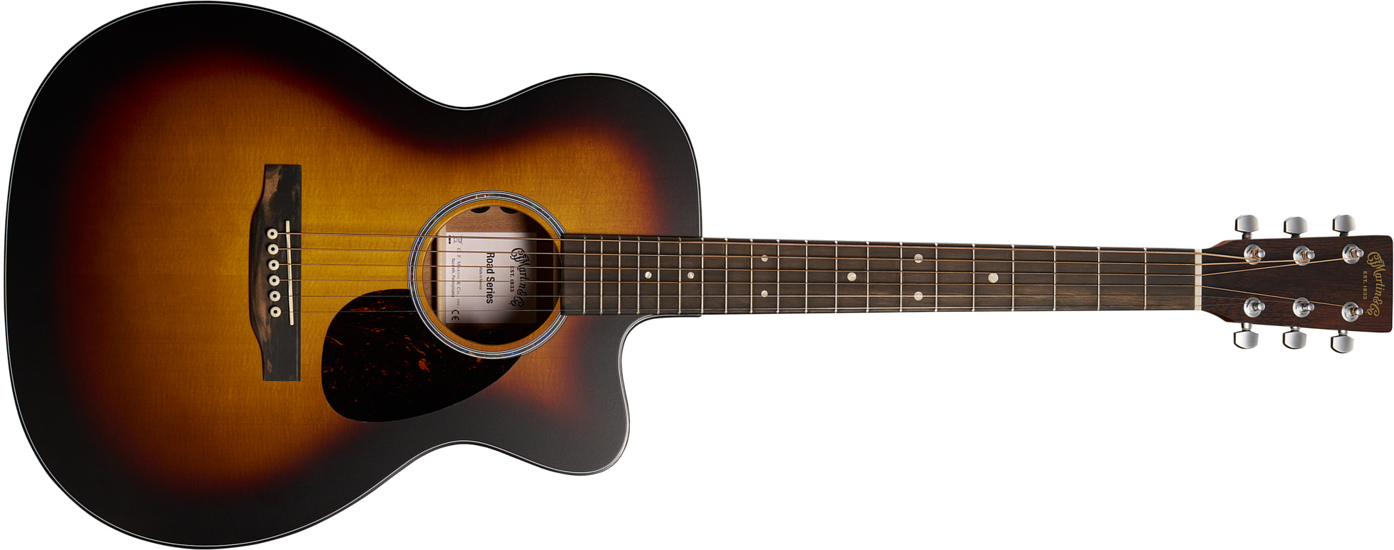Martin Omc-10e Modern Burst Road Om Cw Epicea Sapele Eb - 1935 Sunburst - Folk gitaar - Main picture