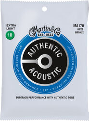 MA170 Acoustic Guitar 6-String Set Authentic SP 80/20 Bronze 10-47
