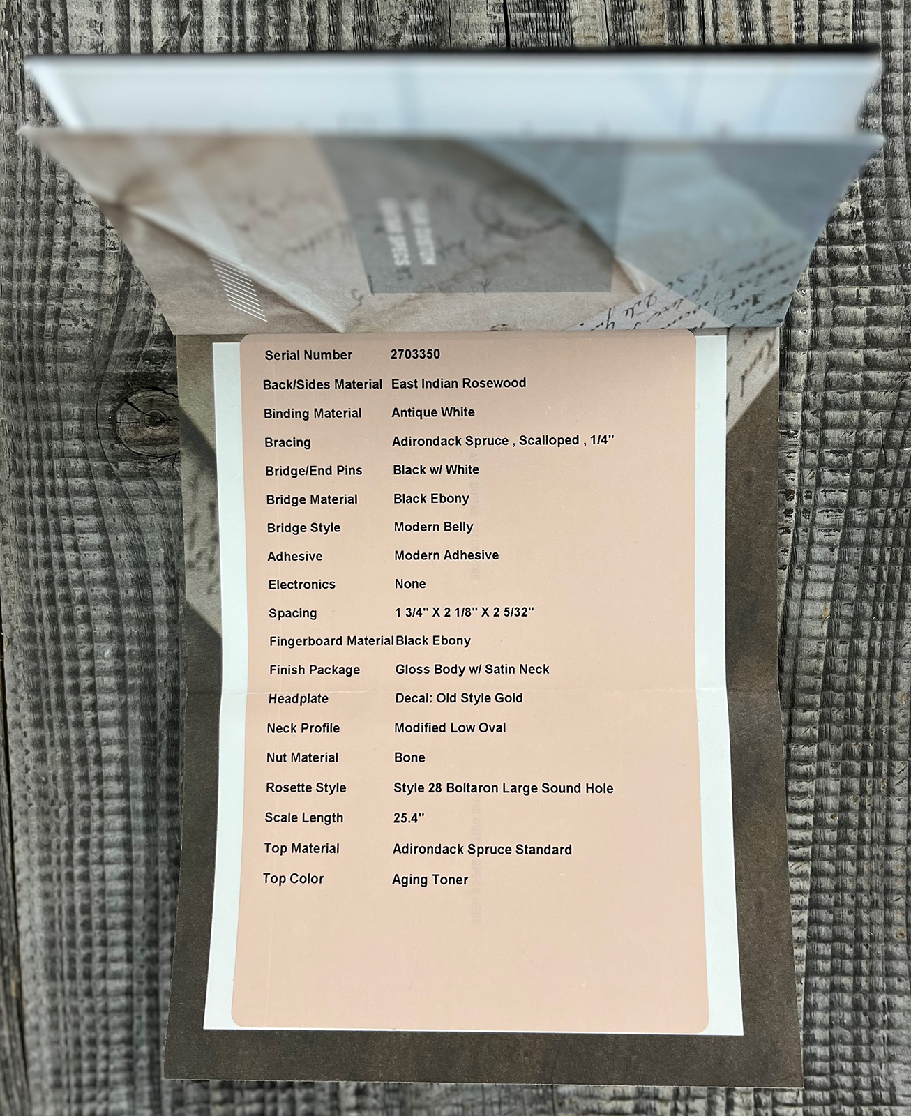 Martin Custom Shop 000 Epicea Adirondack / Palissandre Indian Eb #2703350 - Natural Aging Toner - Folk gitaar - Variation 13