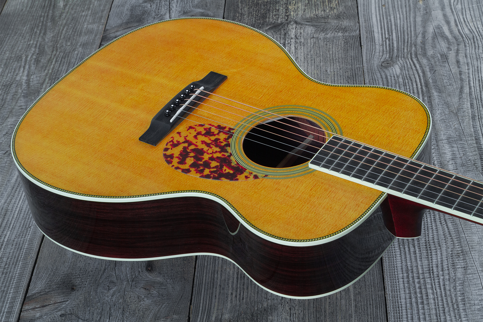 Martin Custom Shop 000 Epicea Adirondack / Palissandre Indian Eb #2703350 - Natural Aging Toner - Folk gitaar - Variation 2