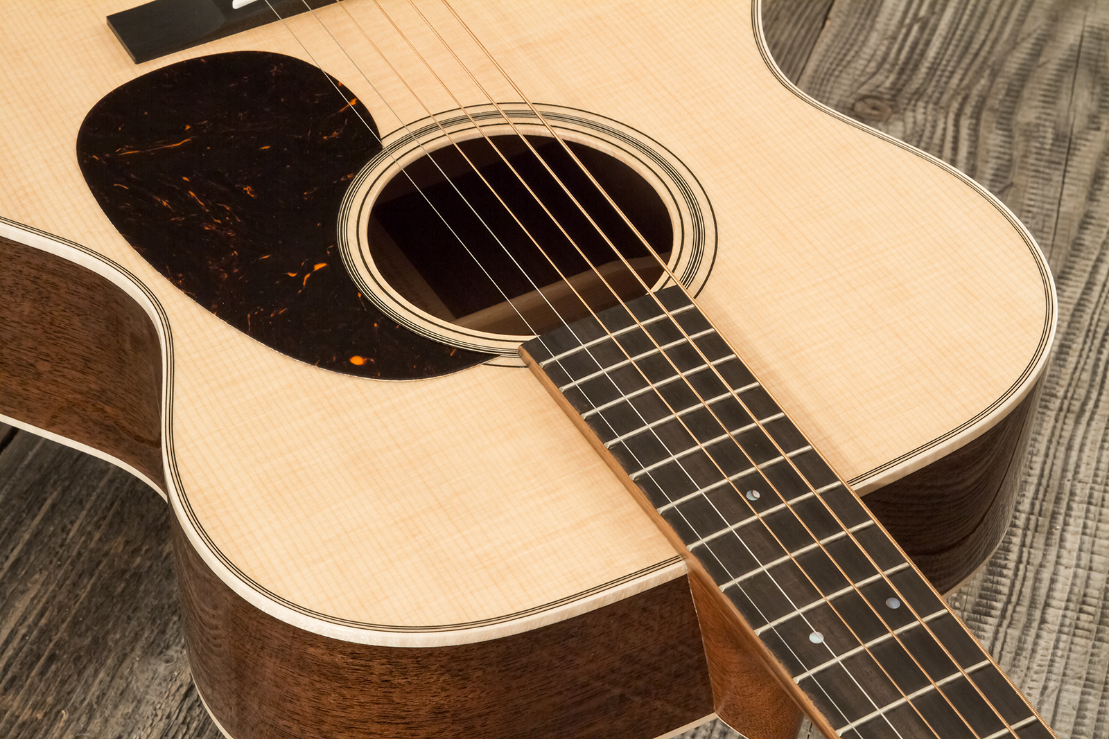 Martin Custom Shop 000 Shsc Epicea / Black Walnut Eb #2929870 - Natural - Folk gitaar - Variation 5