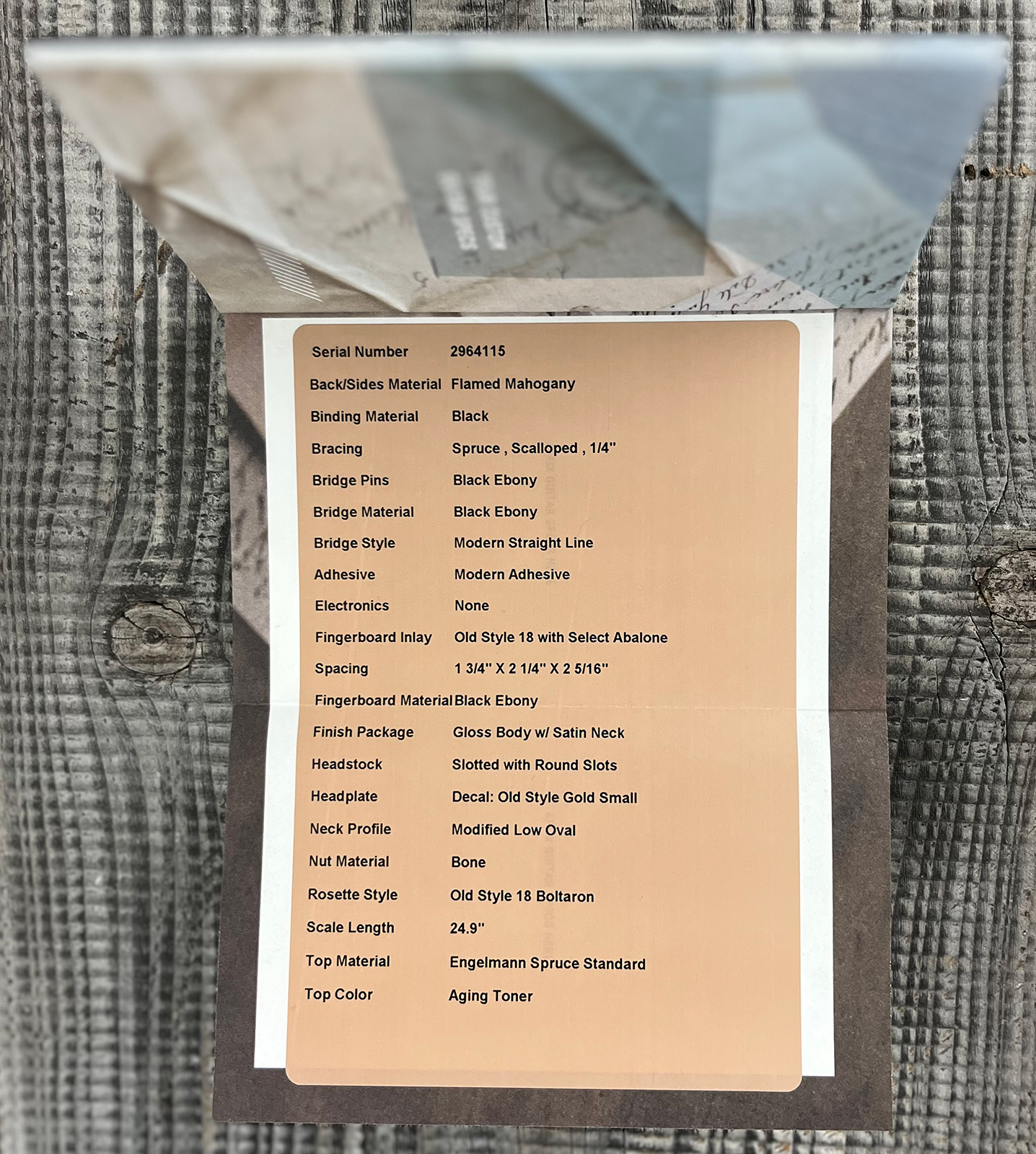 Martin Custom Shop 012f 12-fret Shsc Epicea Englemann / Acajou Eb #2964115 - Natural Aging Toner - Folk gitaar - Variation 14