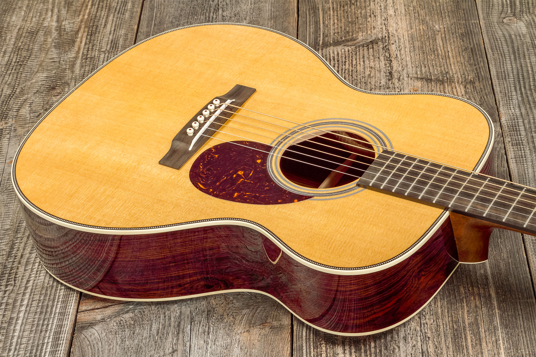 Martin Custom Shop Cs-om-c23035482 Orchestra Epicea Cocobolo Eb #2819081 - Natural Aging Toner - Volksgitaar - Variation 2