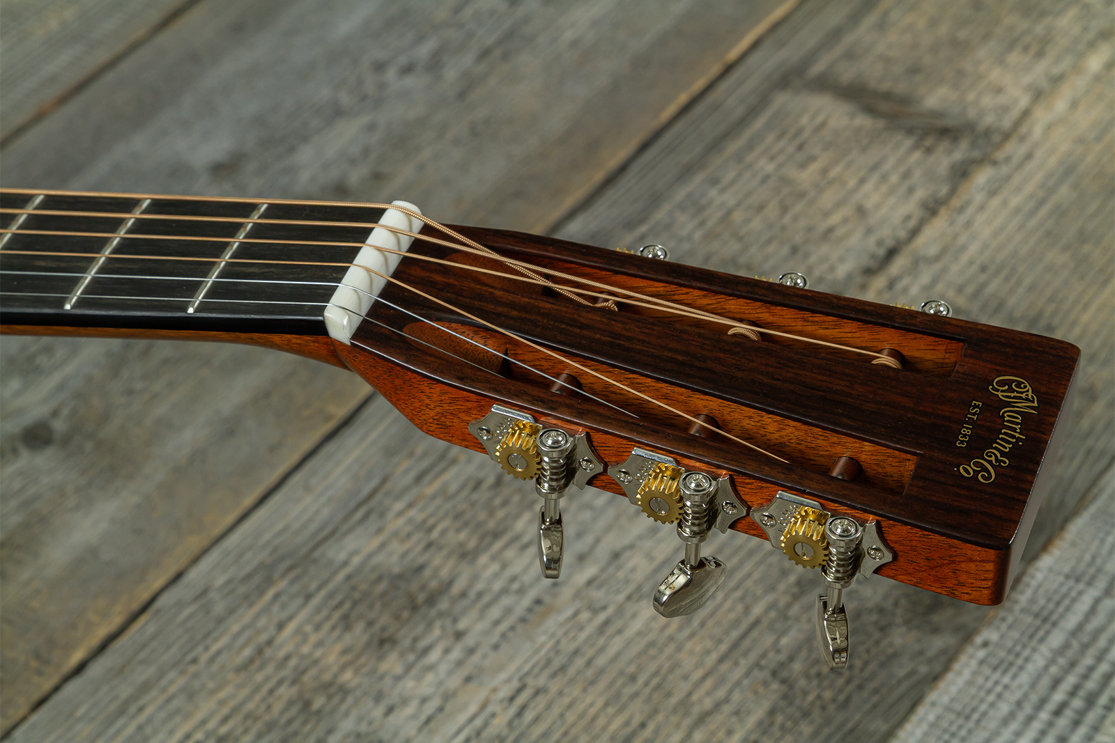 Martin Custom Shop Dreadnought 12-fret Epicea Adirondack / Palissandre Indien Eb #2964120 - Natural - Folk gitaar - Variation 9