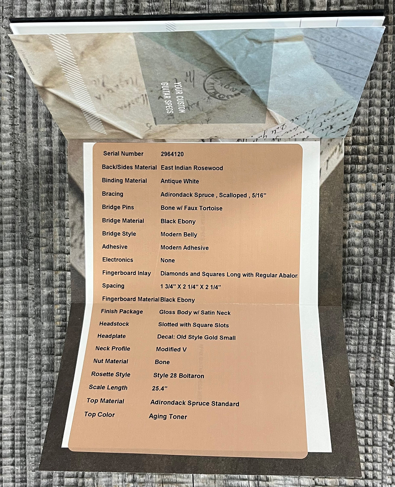 Martin Custom Shop Dreadnought 12-fret Epicea Adirondack / Palissandre Indien Eb #2964120 - Natural - Folk gitaar - Variation 11