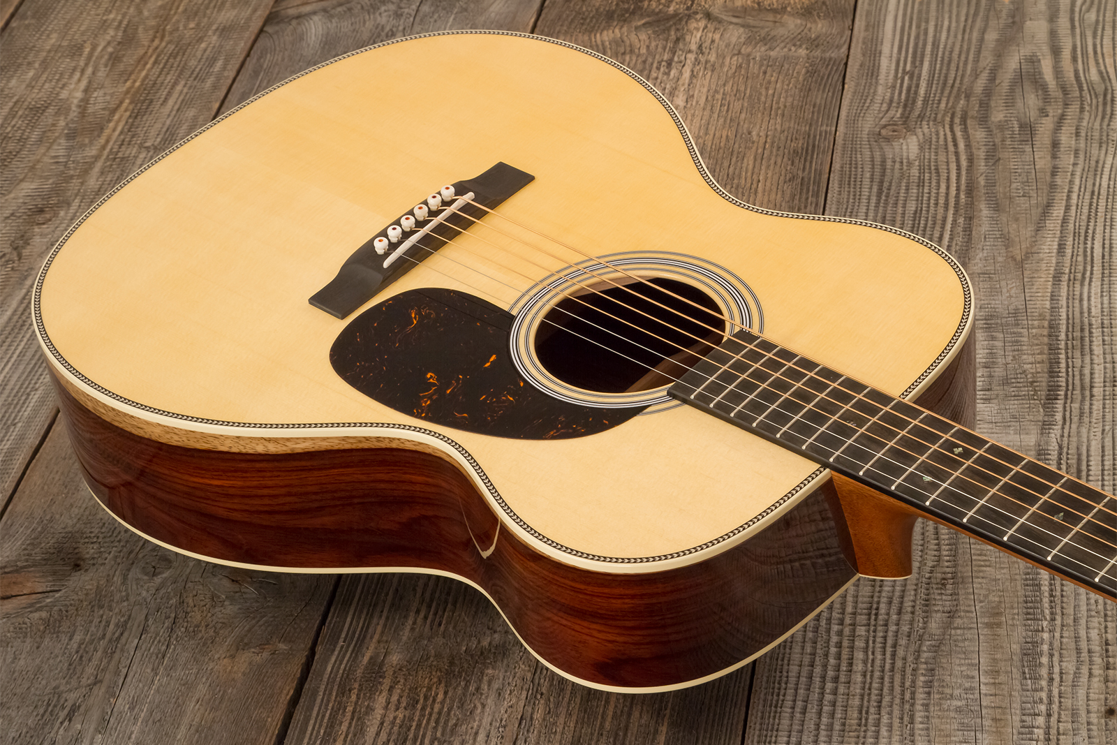 Martin Custom Shop Om Epicea Englemann / Palissandre Guatemala Eb #2964119 - Natural Aging Toner - Folk gitaar - Variation 2