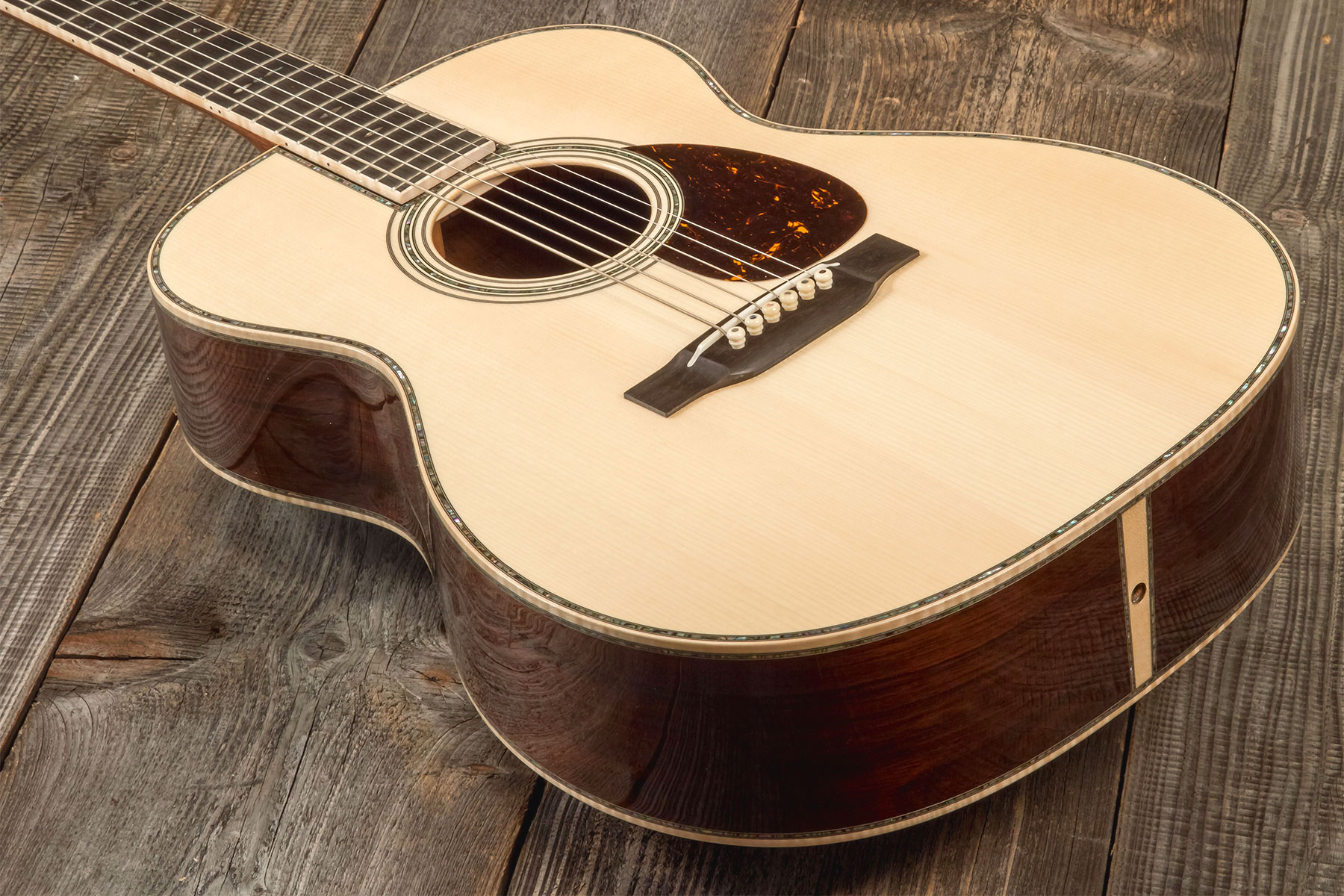 Martin Custom Shop Om45 Epicea Adirondack Palissandre Rio Eb #2814835 - Natural - Volksgitaar - Variation 2