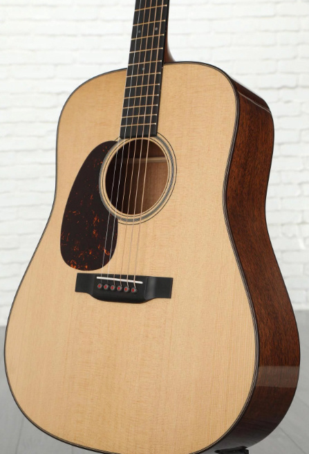 Martin D-18 Lh Modern Deluxe Dreadnought Gaucher Epicea Acajou Eb - Natural - Westerngitaar & electro - Variation 2