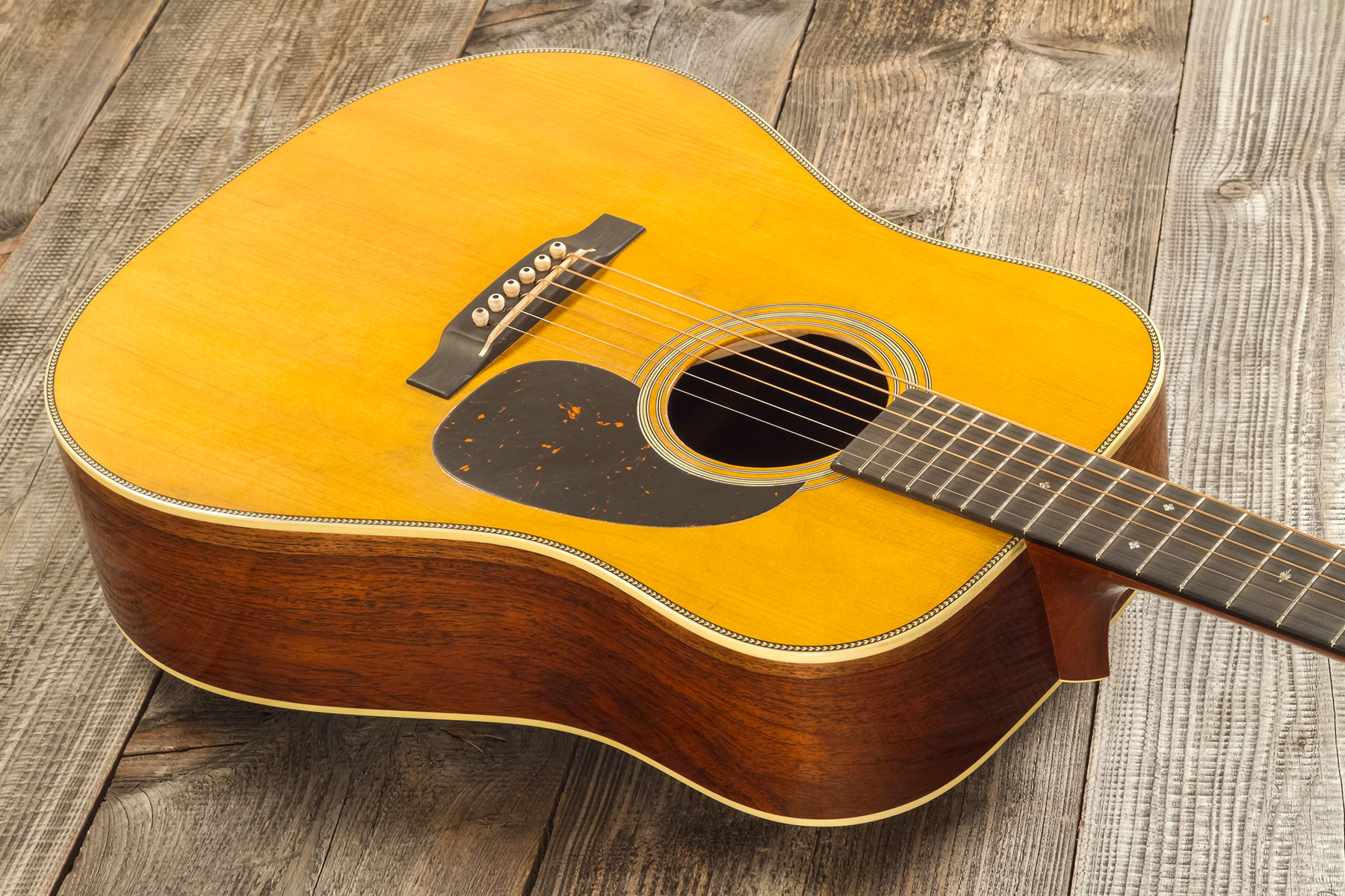 Martin D-28 Authentic 1937 Dreadnought Epicea Palissandre Eb #2852451 - Aged Natural Vintage Gloss - Volksgitaar - Variation 2