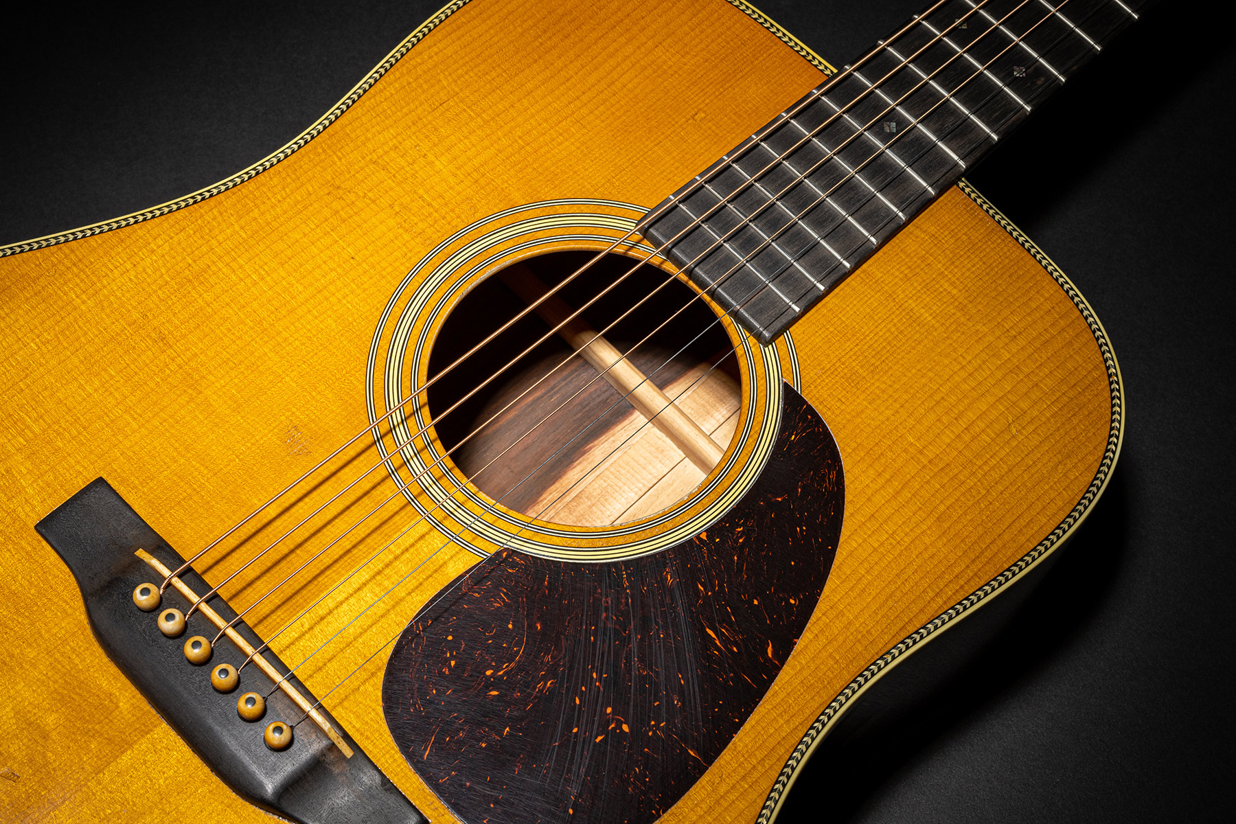 Martin D-28 Authentic 1937 Dreadnought Epicea Palissandre Eb - Aged Natural Vintage Gloss - Westerngitaar & electro - Variation 4