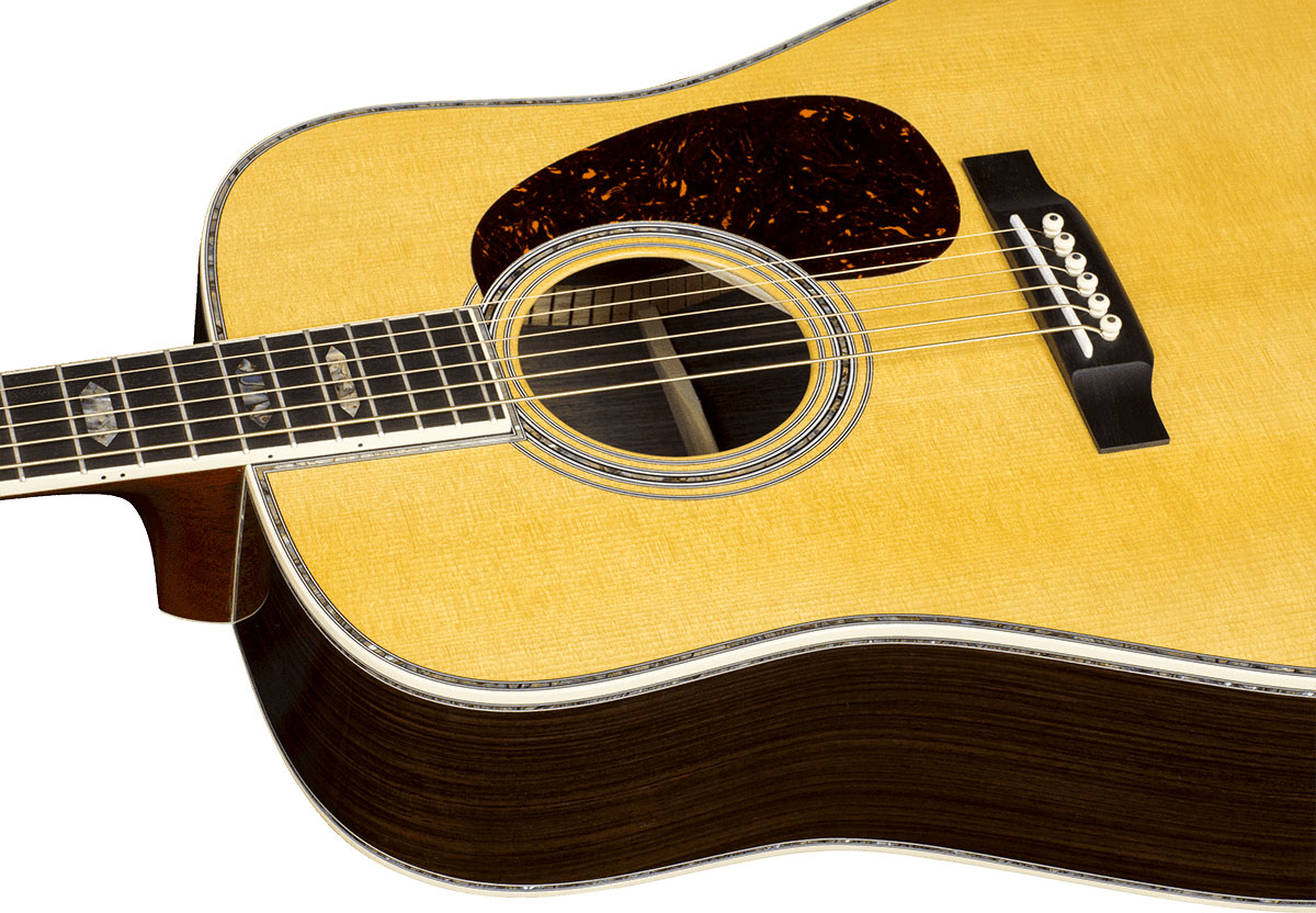 Martin D45 Standard Golden Era Dreadnought Epicea Palissandre Eb - Natural Gloss - Volksgitaar - Variation 2