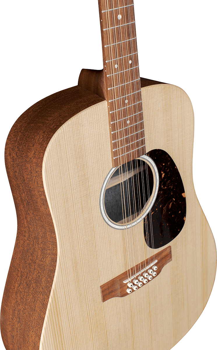 Martin D-x2e 12-string Dreadnought 12c Epicea Acajou Hpl - Natural Satin - Elektro-akoestische gitaar - Variation 4