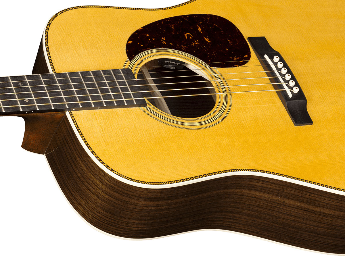 Martin Hd-28e Standard Golden Era Dreadnought Epicea Palissandre Eb Fishman - Natural Gloss - Volksgitaar - Variation 2