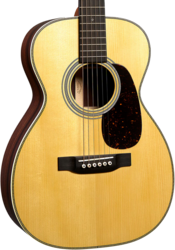 Folk gitaar Martin Custom Shop 0-28 - Natural Vintage Gloss Aging Toner