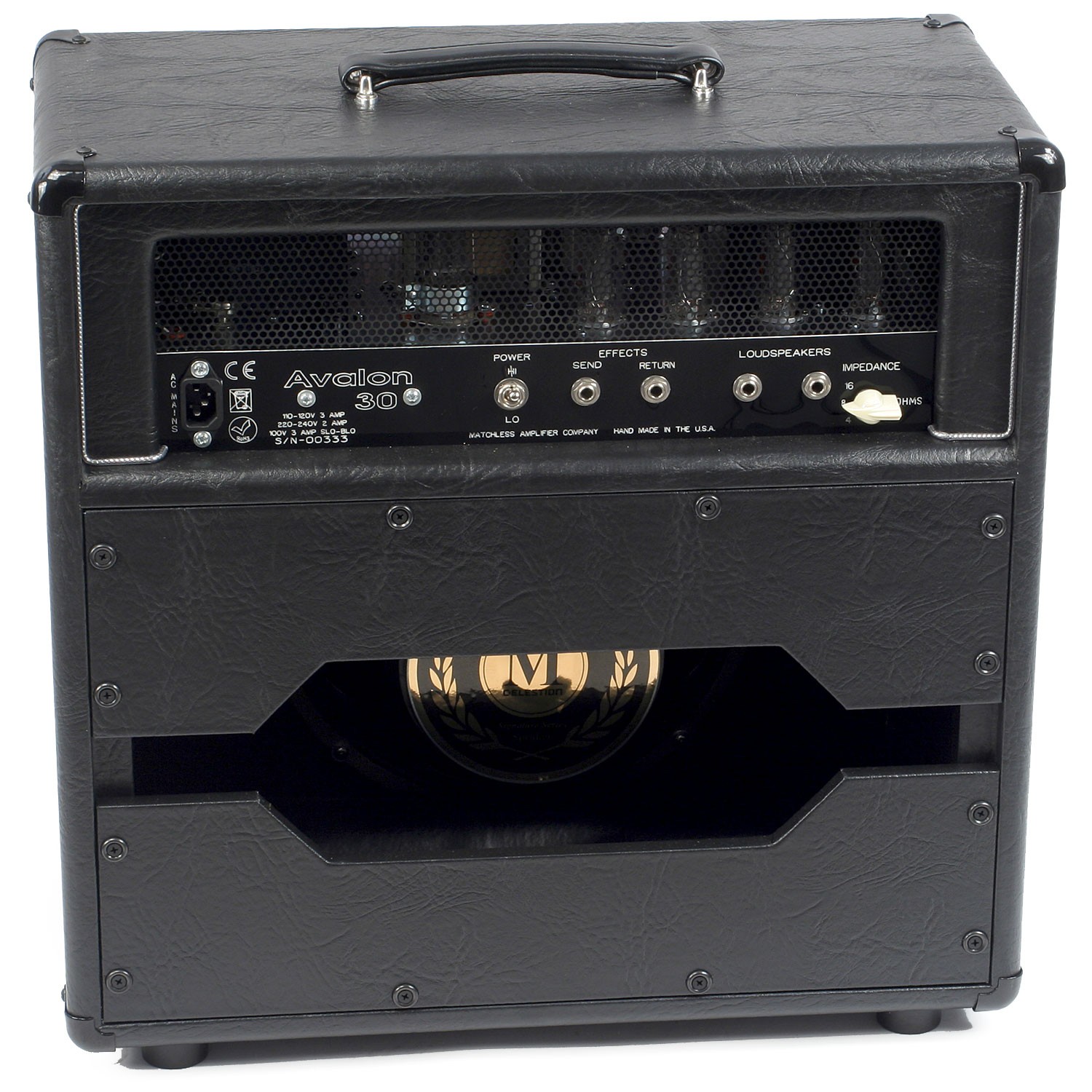 Matchless Avalon 30 112 Reverb 1x12 30w Black/silver - Combo voor elektrische gitaar - Variation 1