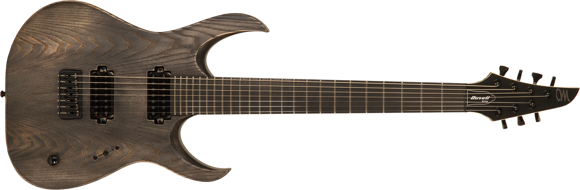 Mayones Guitars Duvell Elite Gothic 7 40th Anniversary 2h Tko Eb #df2205923 - Antique Black Satin - 7-snarige elektrische gitaar - Main picture
