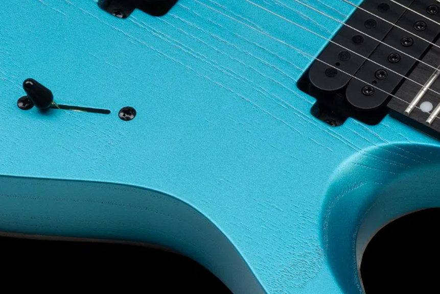 Mayones Guitars Duvell Dt6 2h Ht Bl - Opal Blue Metallic Matt - Elektrische gitaar in Strat vorm - Variation 1