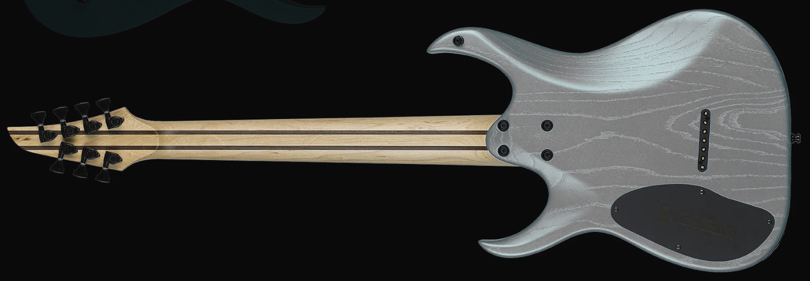 Mayones Guitars Duvell Dt7 7c Baryton 2h Ht Bl - Gunmetal Grey Metallic Matt - Bariton elektrische gitaar - Variation 1