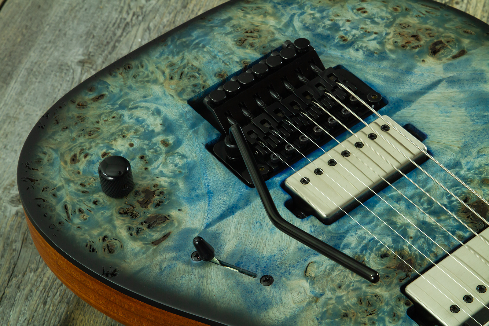Mayones Guitars Duvell Elite Pro 7c Baryton 2h Velvetrone Fr Eb #df2511178 - Matt Ice Dragon - Bariton elektrische gitaar - Variation 4