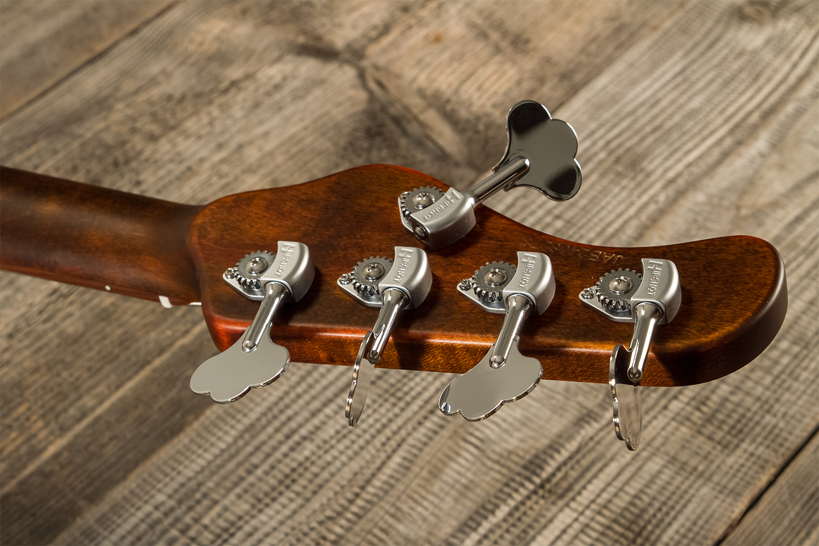 Mayones Guitars Hadrien Feraud Jabba 5c Active Pf - Antique Brown - Solid body elektrische bas - Variation 17