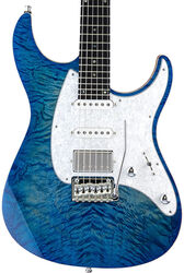 Elektrische gitaar in str-vorm Mayones guitars Aquila QM 6 - Lagoon burst