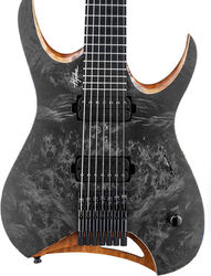 7-snarige elektrische gitaar Mayones guitars Hydra Elite 7 (Seymour Duncan) - Trans graphite satin