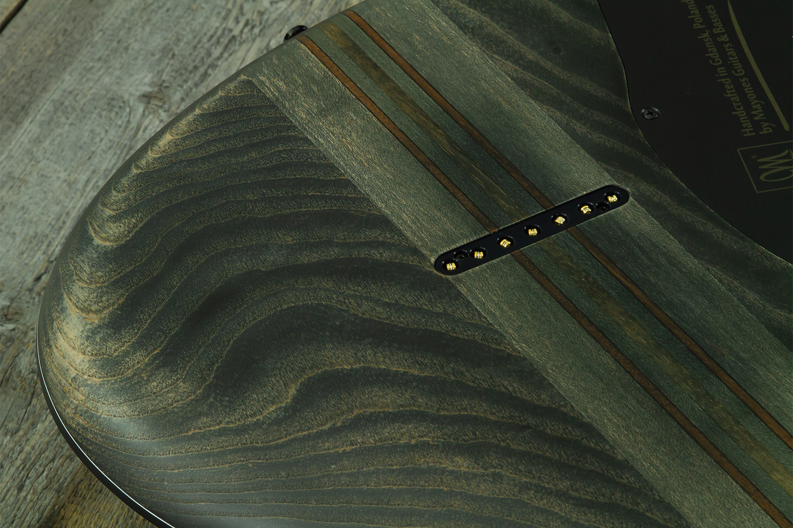 Mayones Guitars Regius Gothic 7c 2h Velvetrone Ht Eb #rf2510207 - Matt Gothic Black - 7-snarige elektrische gitaar - Variation 9