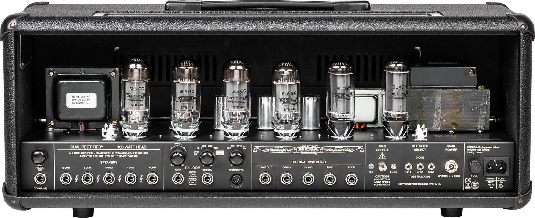 Mesa Boogie Dual Rectifier Head 50/100w 6l6 Black Bronco - Gitaarversterker top - Variation 2