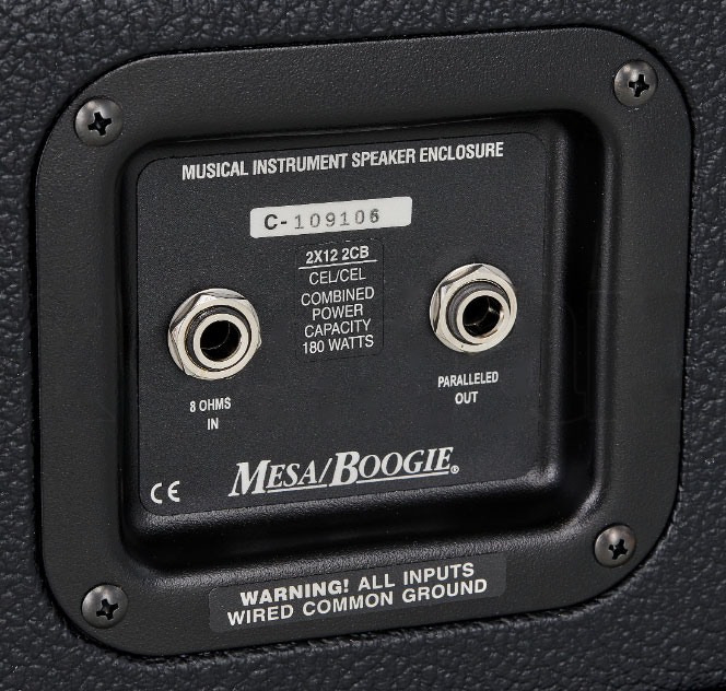 Mesa Boogie Open Back 2x12 Guitar Cab 180w 8-ohms Black Bronco - Elektrische gitaar speakerkast - Variation 2